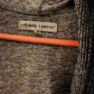 Long open outer sweater